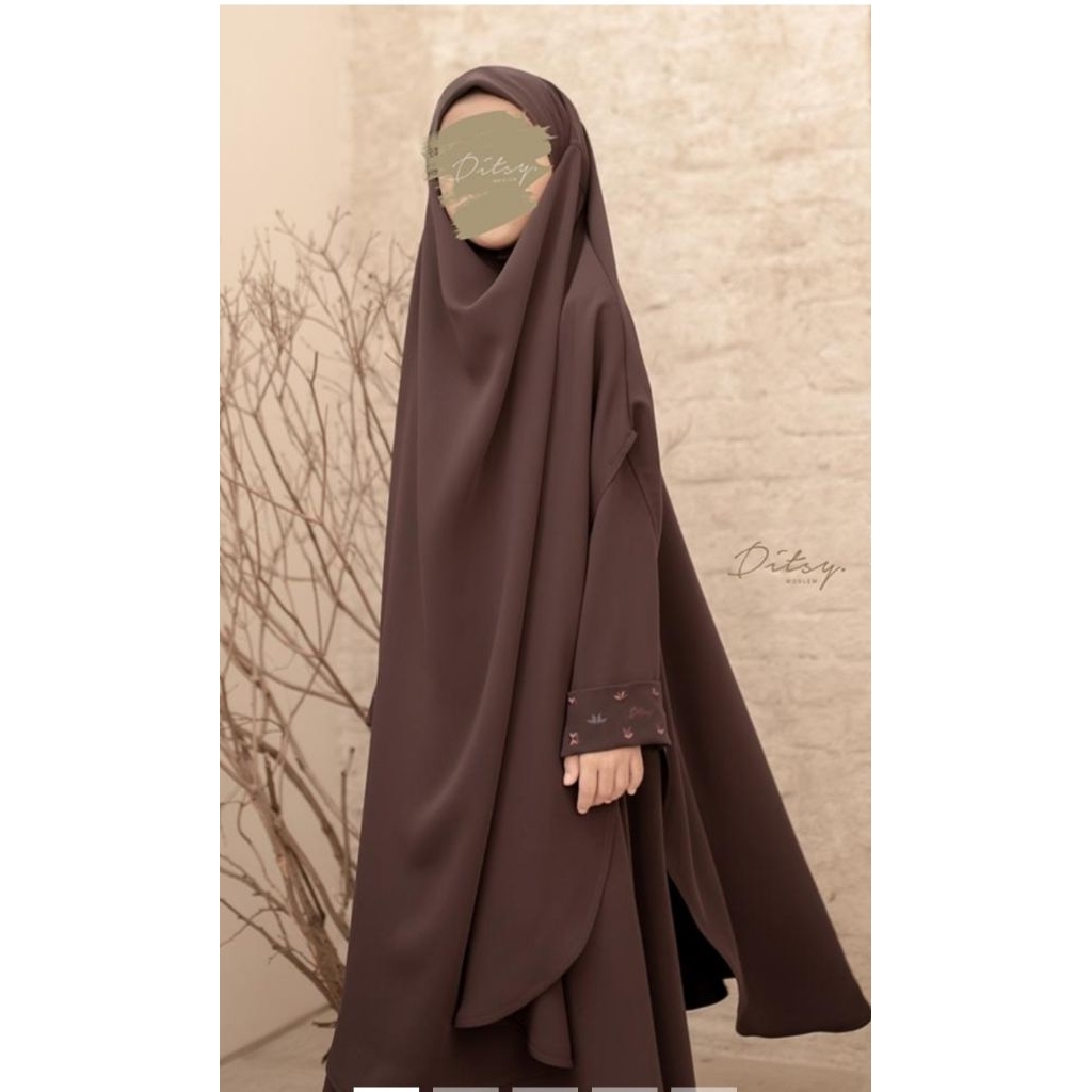 Ditsy veil, prayer set | Rameea Matcha | Shaneeya driftwood | Veil Eggplant Black Quail Brunnete Car