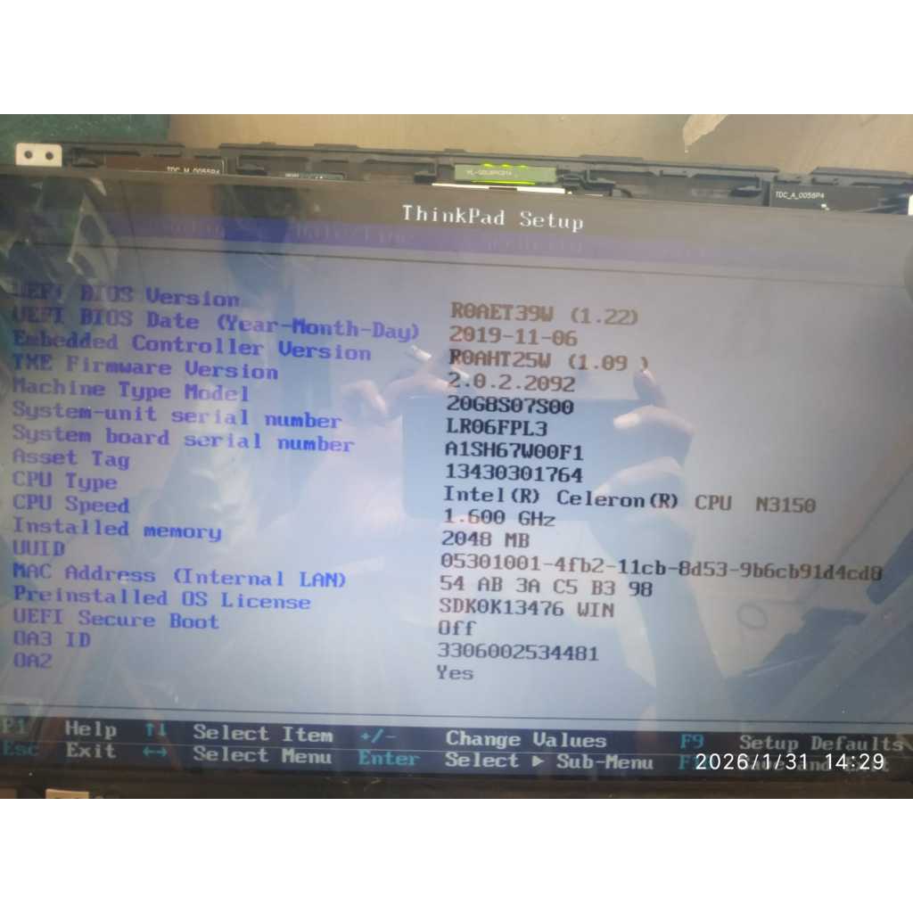Motherboard Lenovo Yoga 11E