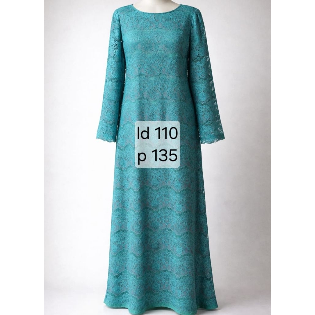 long dress brukat tile