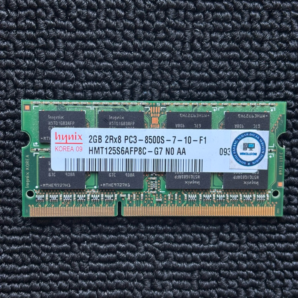 RAM LAPTOP HYNIX 2GB 2Rx8 PC3-8500S/1066MHZ DDR3