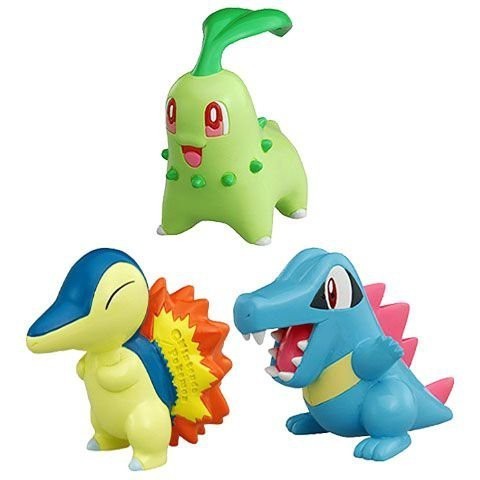 Figure Moncolle Chikorita Moncolle Cyndaquil Moncolle Totodile 4cm Moncolle Shinx LIMITED EDITION