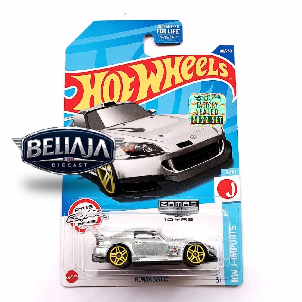 HOT WHEELS HONDA S2000 ZAMAC HW J IMPORTS