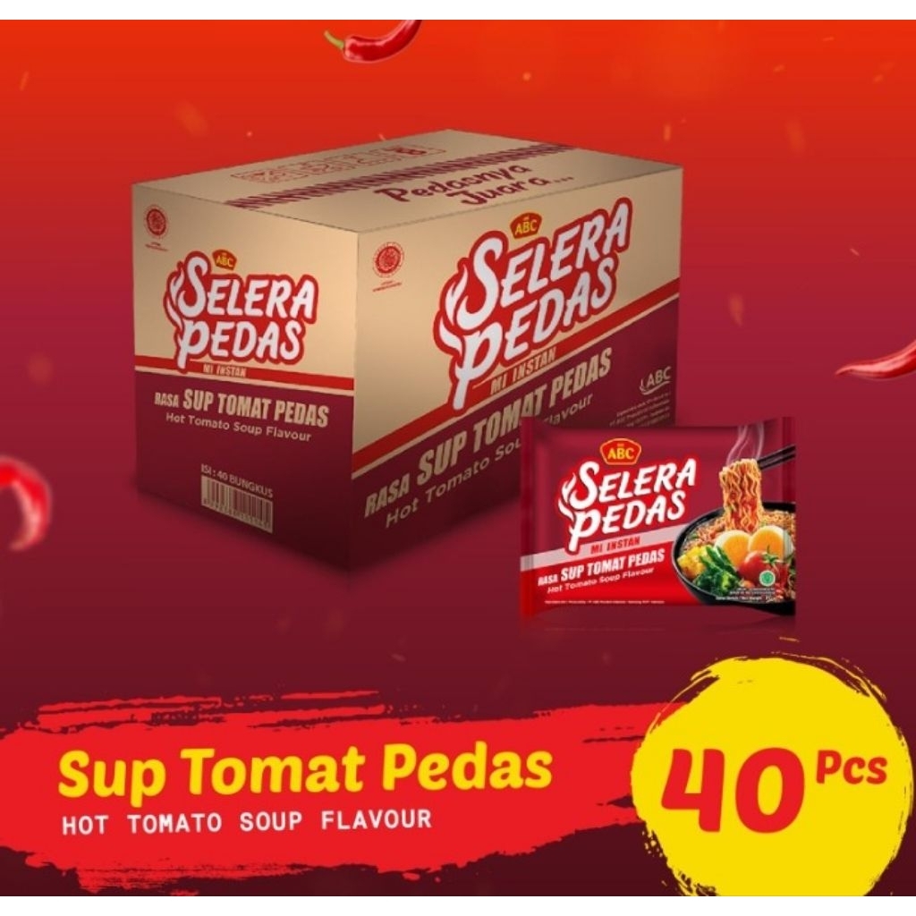 mie abc selera pedas sup tomat 70 gr