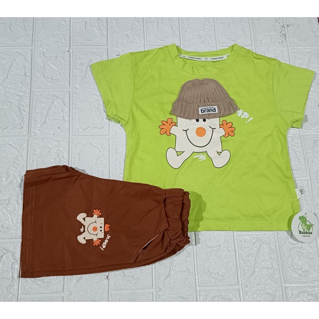 Setelan anak import Honebaby 3D baju anak premium