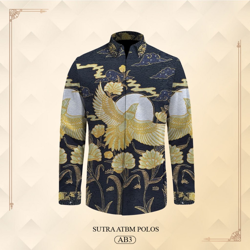 kain batik tulis sutra kemeja batik pria 03