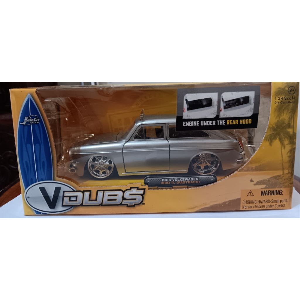 JADA VDUB$ 1965 VOLKSWAGEN 1600 TL (fastback), warna SILVER