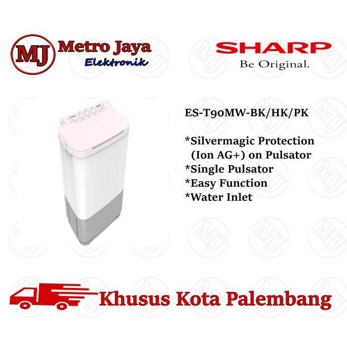 Mesin cuci 2 tabung SHARP EST-90MW Pure Magic EST 90 MW Mesin cuci Sharp 8kg