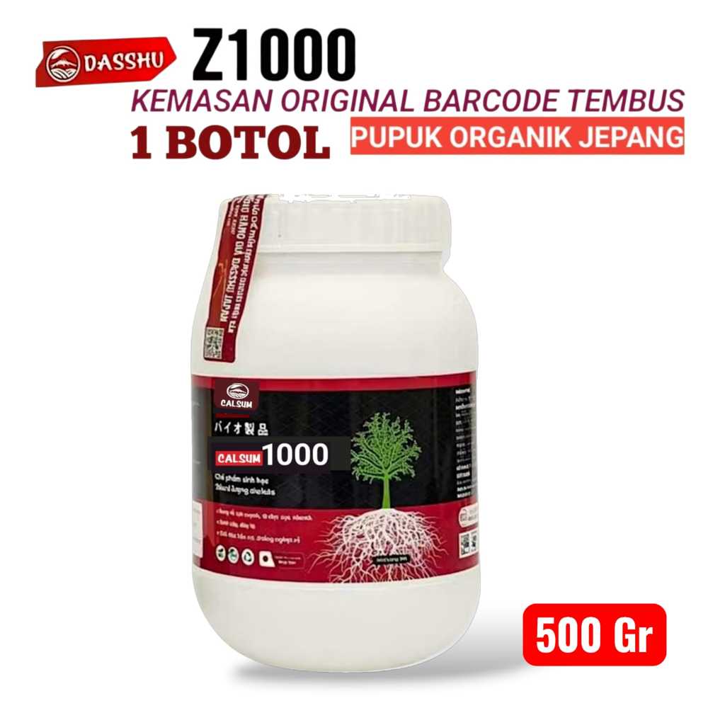 Dasshu Z1000 Pupuk Organik Jepang Original 500 Gram Untuk Pertumbuhan Tanaman