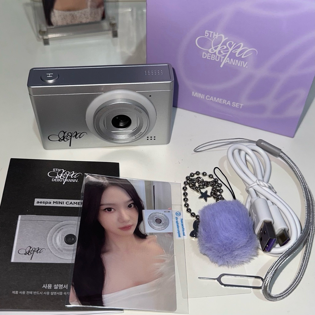 Official Mini Camera Aespa Set Ningning 5th Aespa Desbut Anniv MD