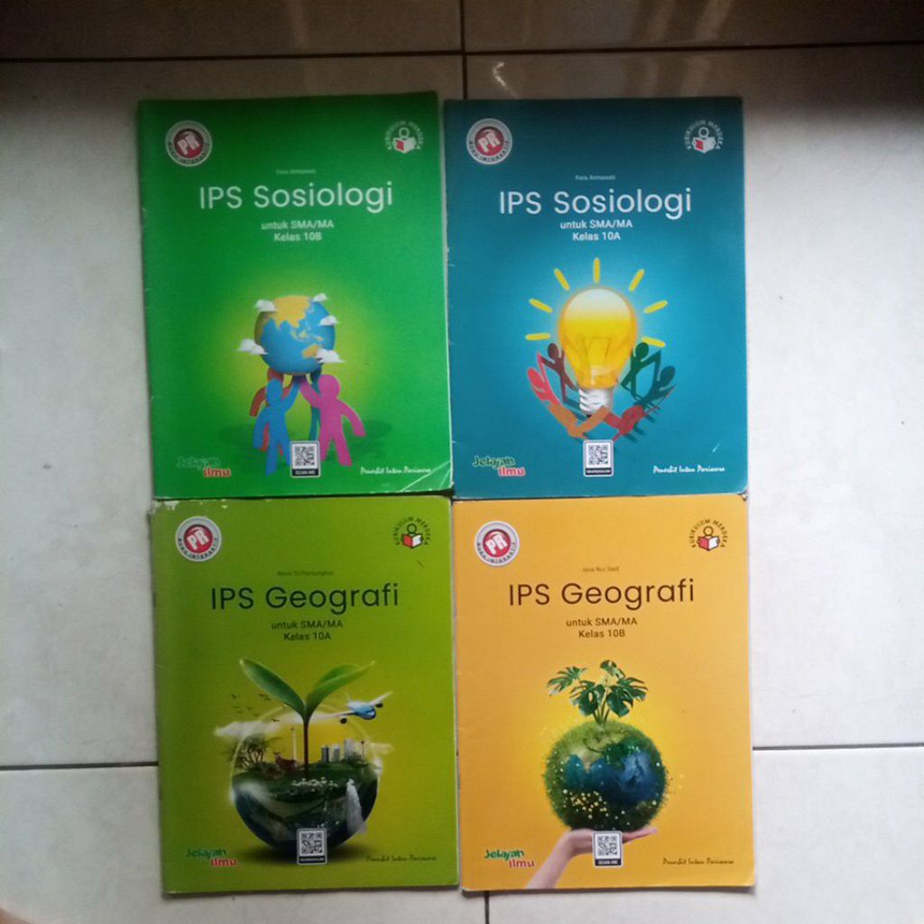 (BUKU BEKAS ) PR Intan Pariwara GEOGRAFI DAN SOSIOLOGI Kelas 10