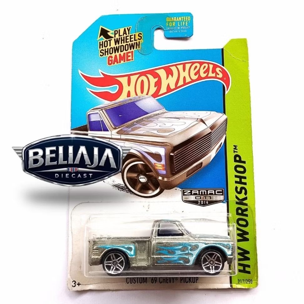 HOT WHEELS CUSTOM 69 CHEVY PICKUP ZAMAC