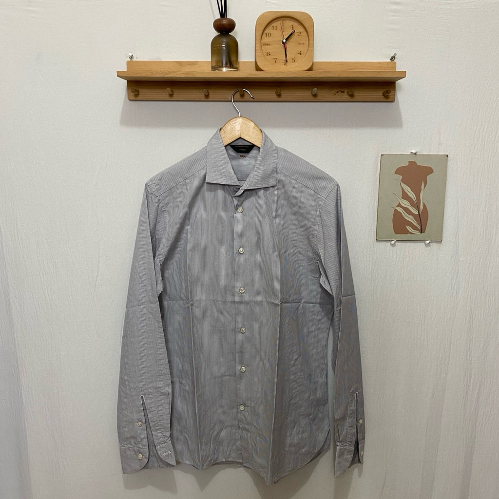 kemeja panjang pria Ermenegildo Zegna original size 16 kondisi bagus