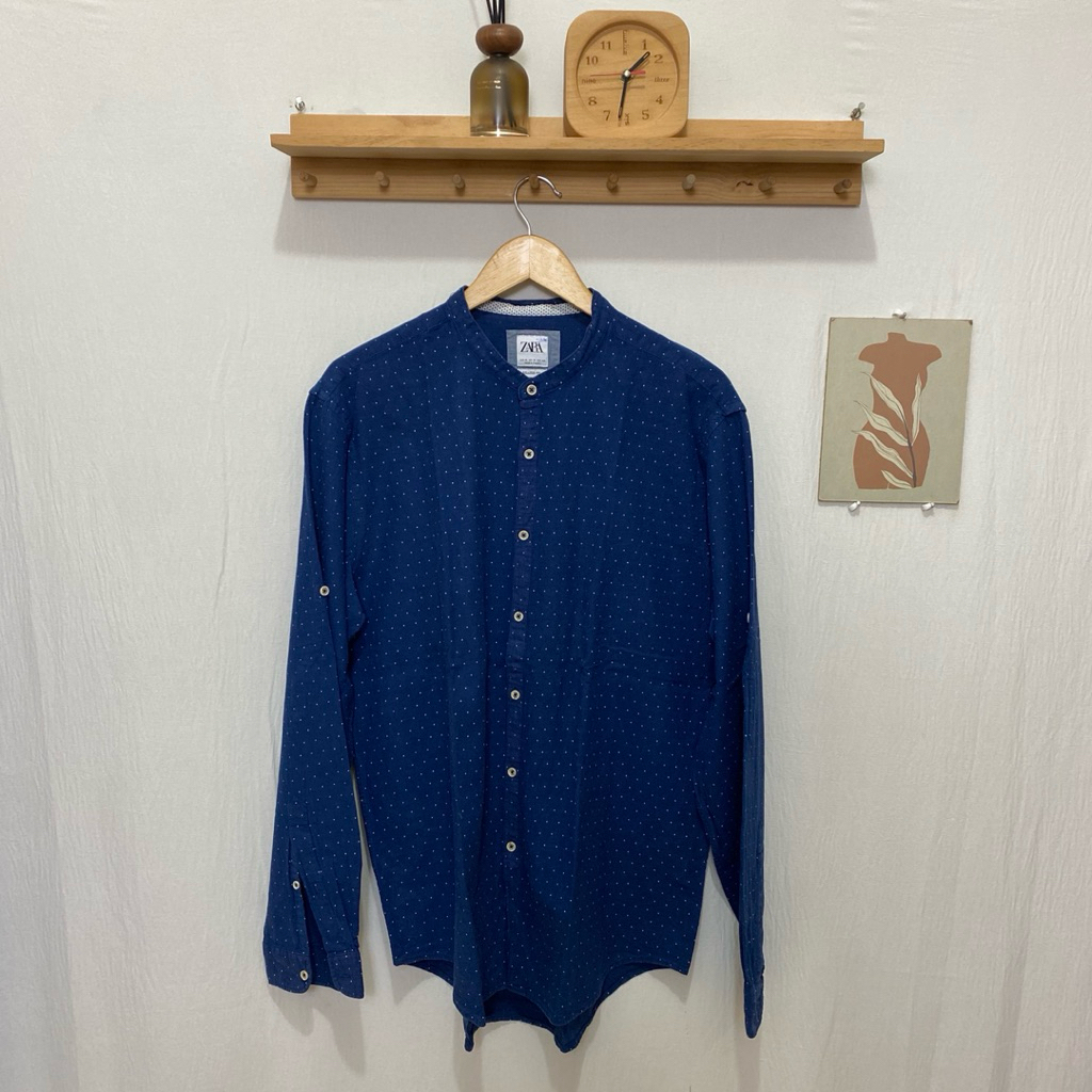 kemeja panjang pria Zara Man original kondisi bagus size XL