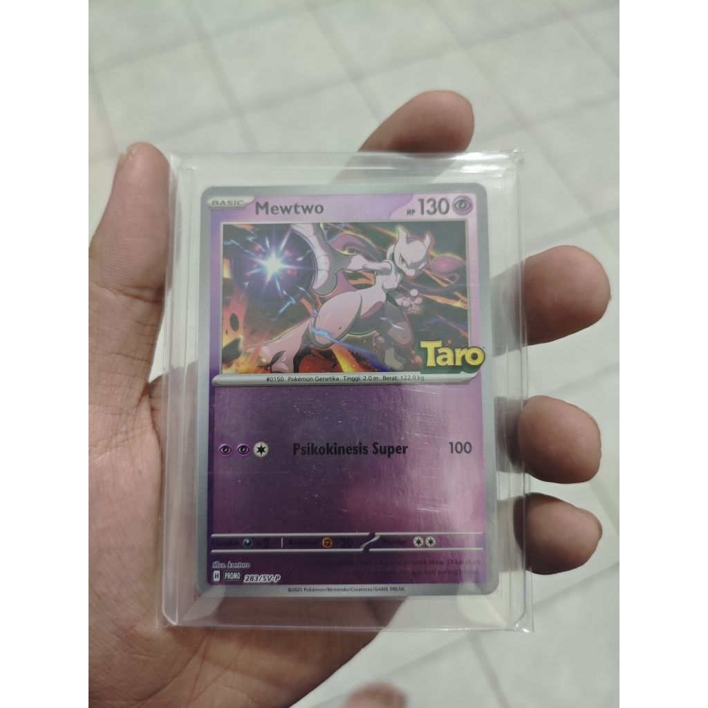 Kartu  Mewtwo Promo Pokemon Taro Bahasa Indonesia TCG