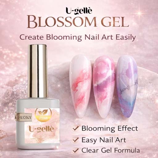 U-GELLE BLOSSOM GEL (BPOM) Polish /Nail Gel Polish PEONNY BLOOMING GEL / NAIL GEL BLOSSOM NAIL ART /