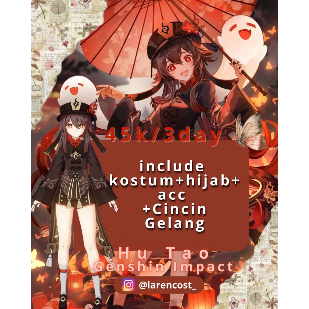 Rental costume hutao