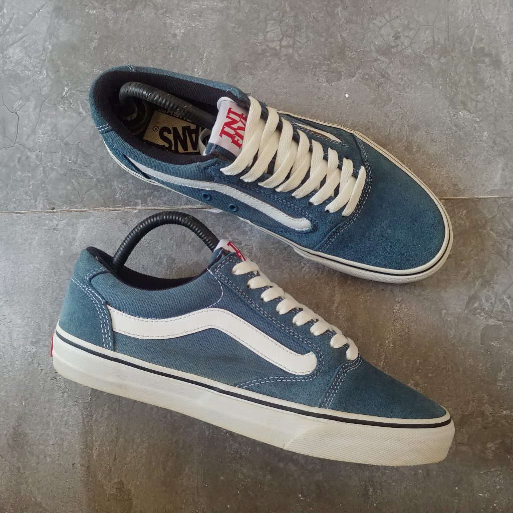 Vans Pro TNT 5 Tony Trujillo Classic Skateboard Blue White Original ( Size 41 )