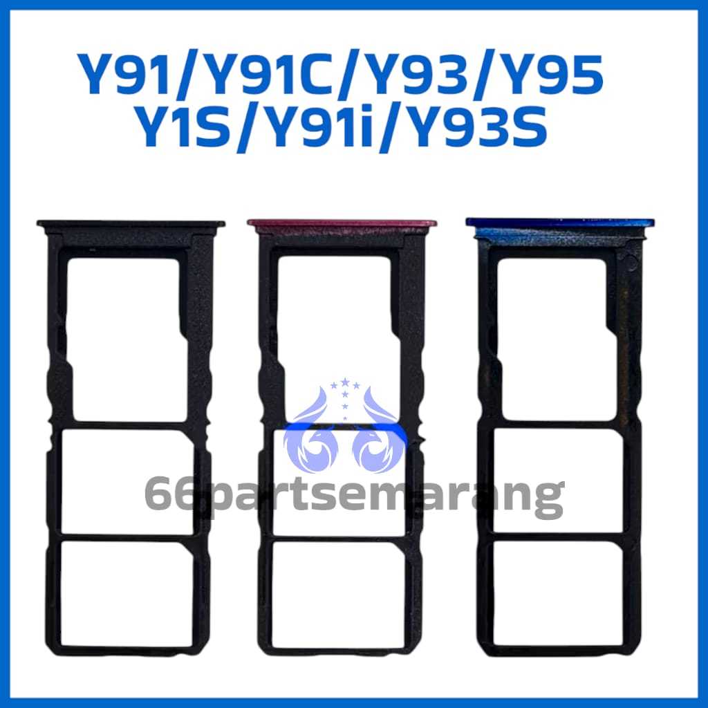 Simtray Simlock Tempat Sim Vivo Y91 / Y93 / Y95 / Y91c / Y1S / Y91i / Y93S Copotan Cabutan Bekas