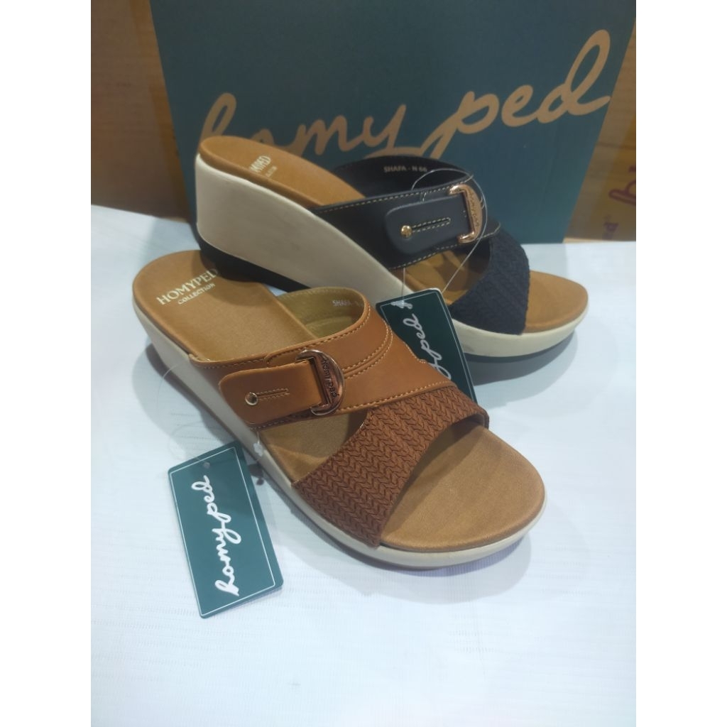 sandal wedges wanita homyped shafa 66 hak tinggi original