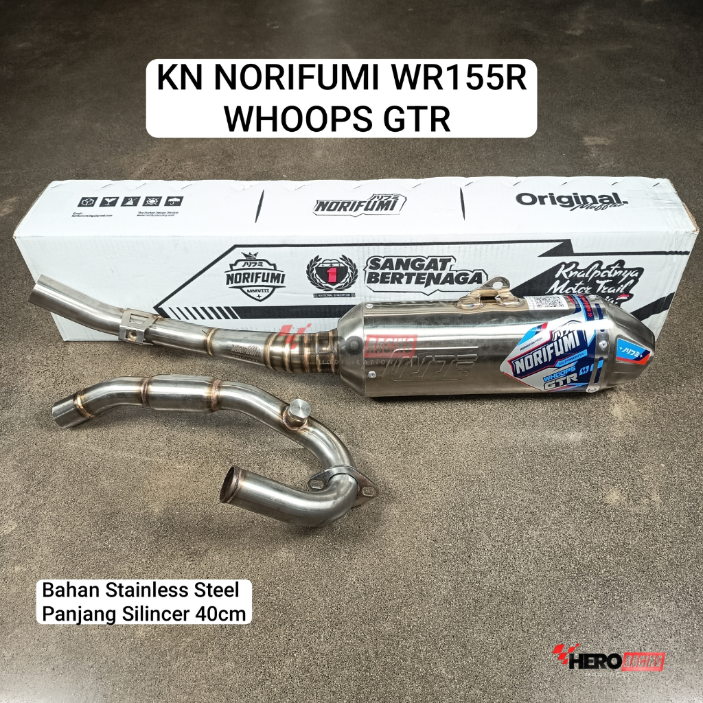 NORIFUMI KNALPOT MOTOR WR 155R WHOOPS GTR