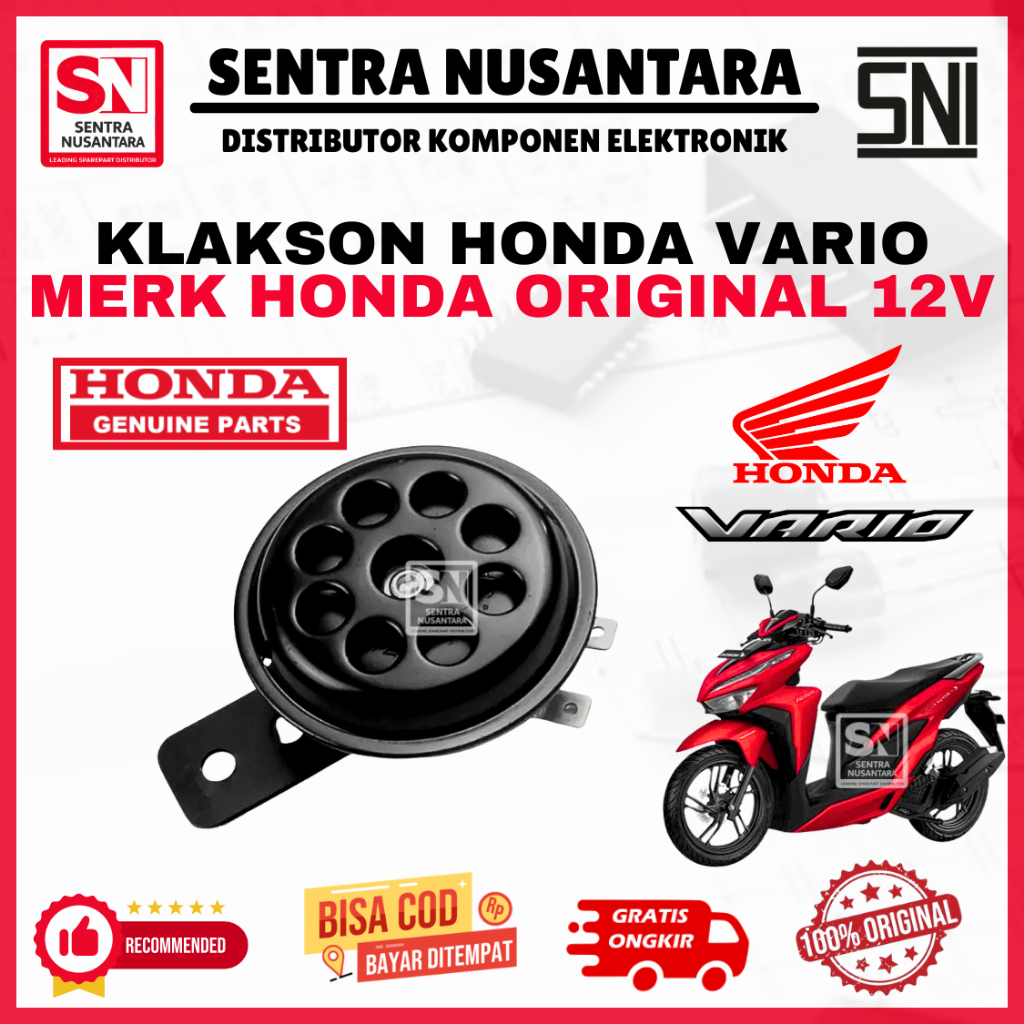 Klakson HONDA VARIO ORIGINAL MERK HONDA RESMI | Klakson Motor HONDA VARIO MEREK HONDA ASLI | Klakson