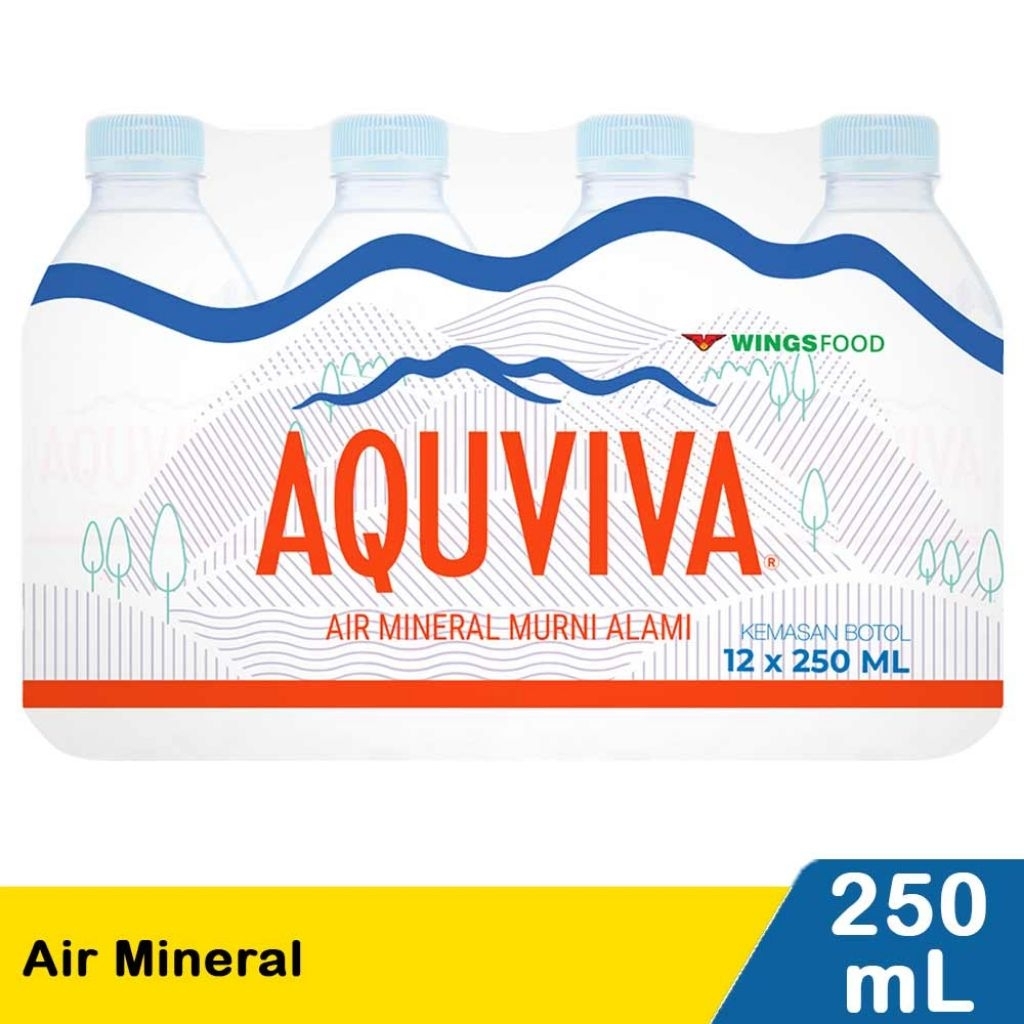 Promo Air mineral Aquviva 250ml isi 12