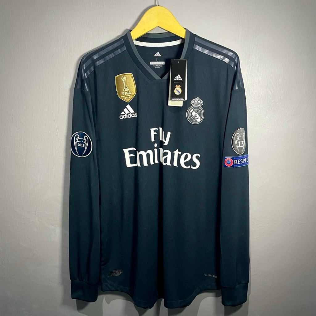 Jersey Original Real Madrid Away 2018/2019 LongSleeve Player Issue Sergio Ramos - L