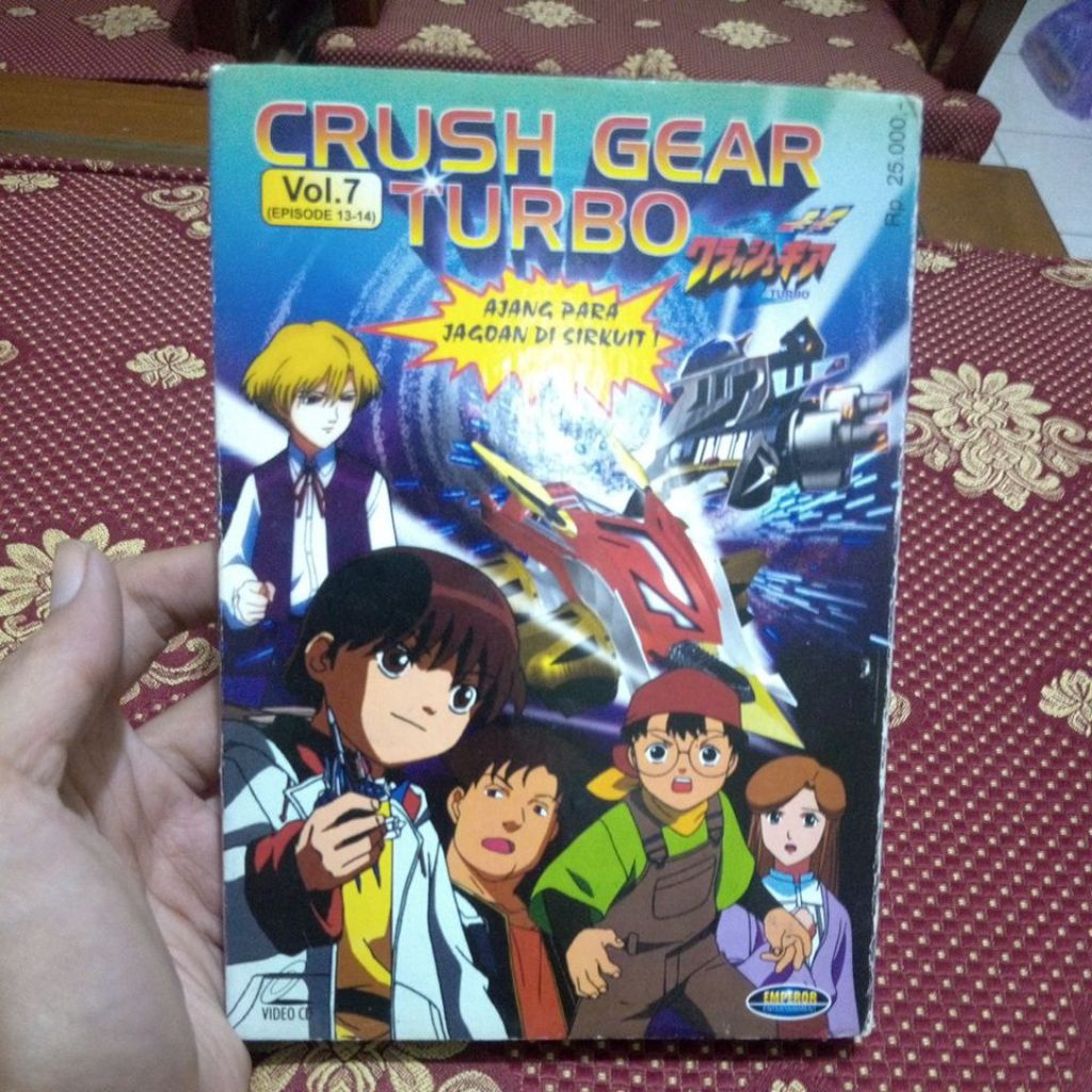 kaset vcd anak crush gear turbo vol.7 original