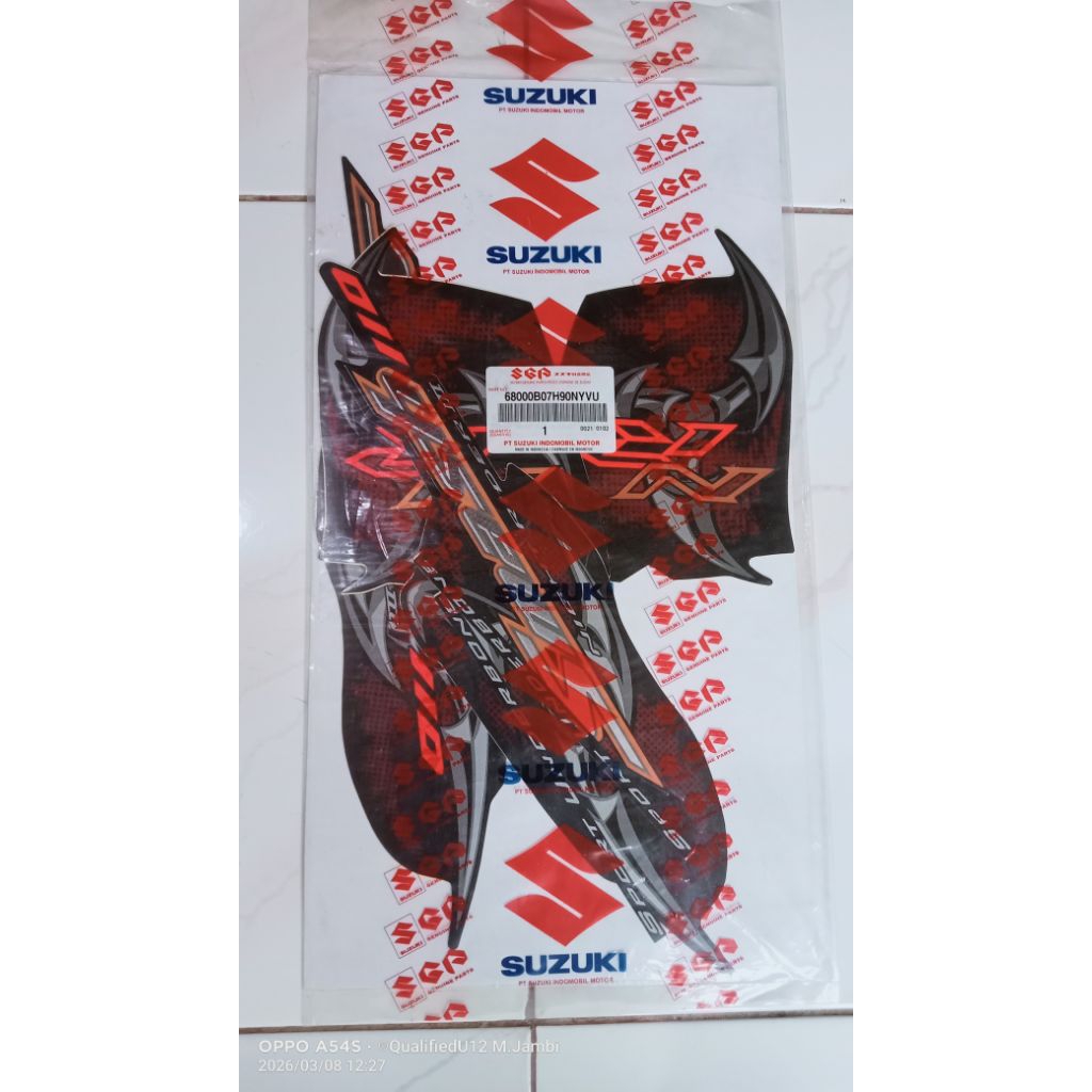 Striping Set Suzuki Smash New 110 NR III Original SGP