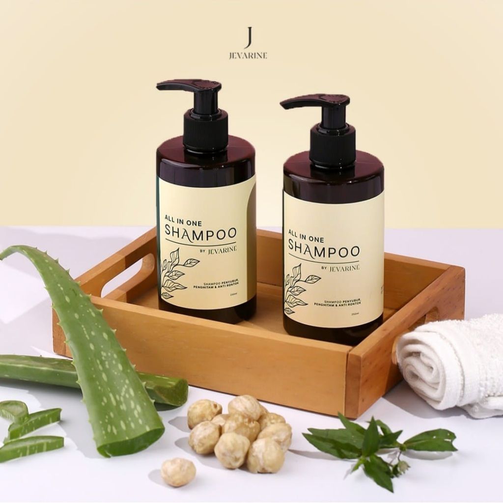 Jevarine Shampo Penyubur, Penghitam & Anti Rontok Original
