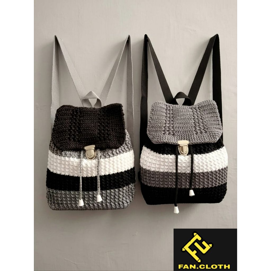 Tas Ransel Rajut Anak Premium