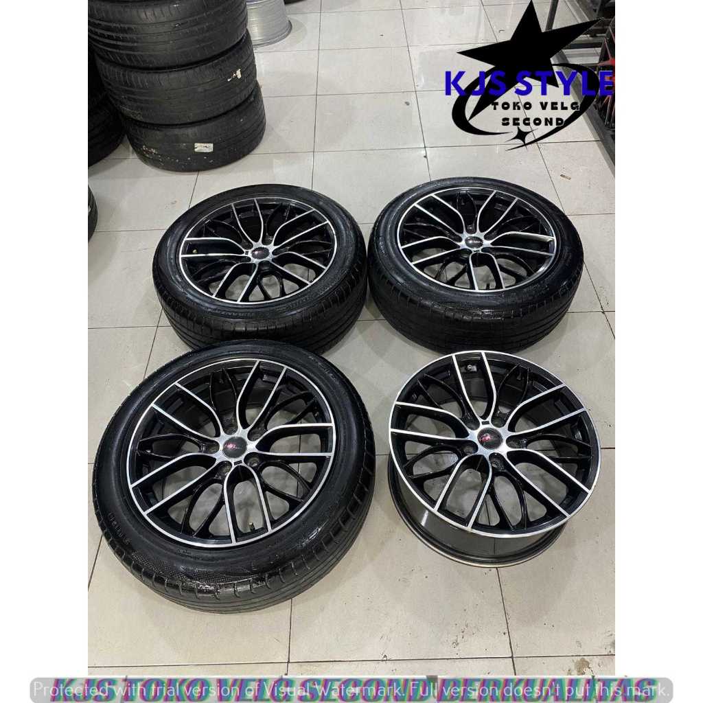 MENJUAL VELG RACING SECOND MODEL HSR HANOVER RING 18 PCD 5X114,3 COCOK BANGET BUAT INNOVA RUSH TERIO