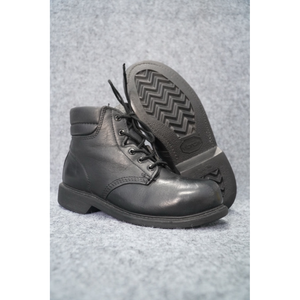 Bates Leather Flight Boots - Steel Safety Toe - Size 39/24,5cm