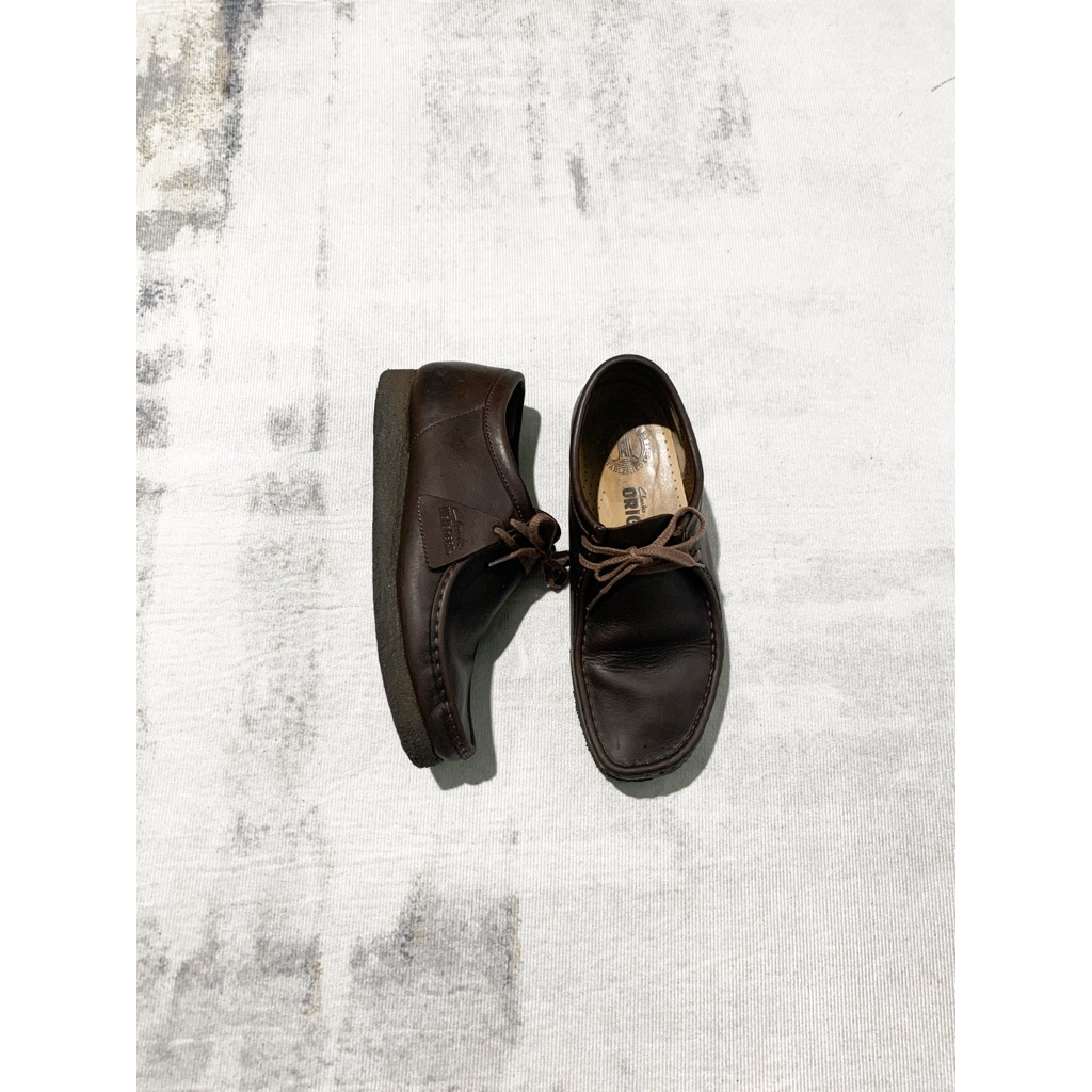 Clarks Wallabee Dark Brown Leather