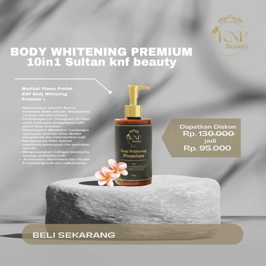 KNF Bodycare Sultan 10in1 Whitening Lotion - Handbody Pemutih Aman BPOM & Halal