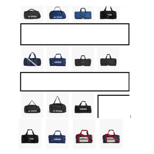 Adidas Duffel/Gym Bag [Linear Colorblock/Essentials 3-Stripes/4ATHLTS/Linear/Women's Yoga] [S/M/L]