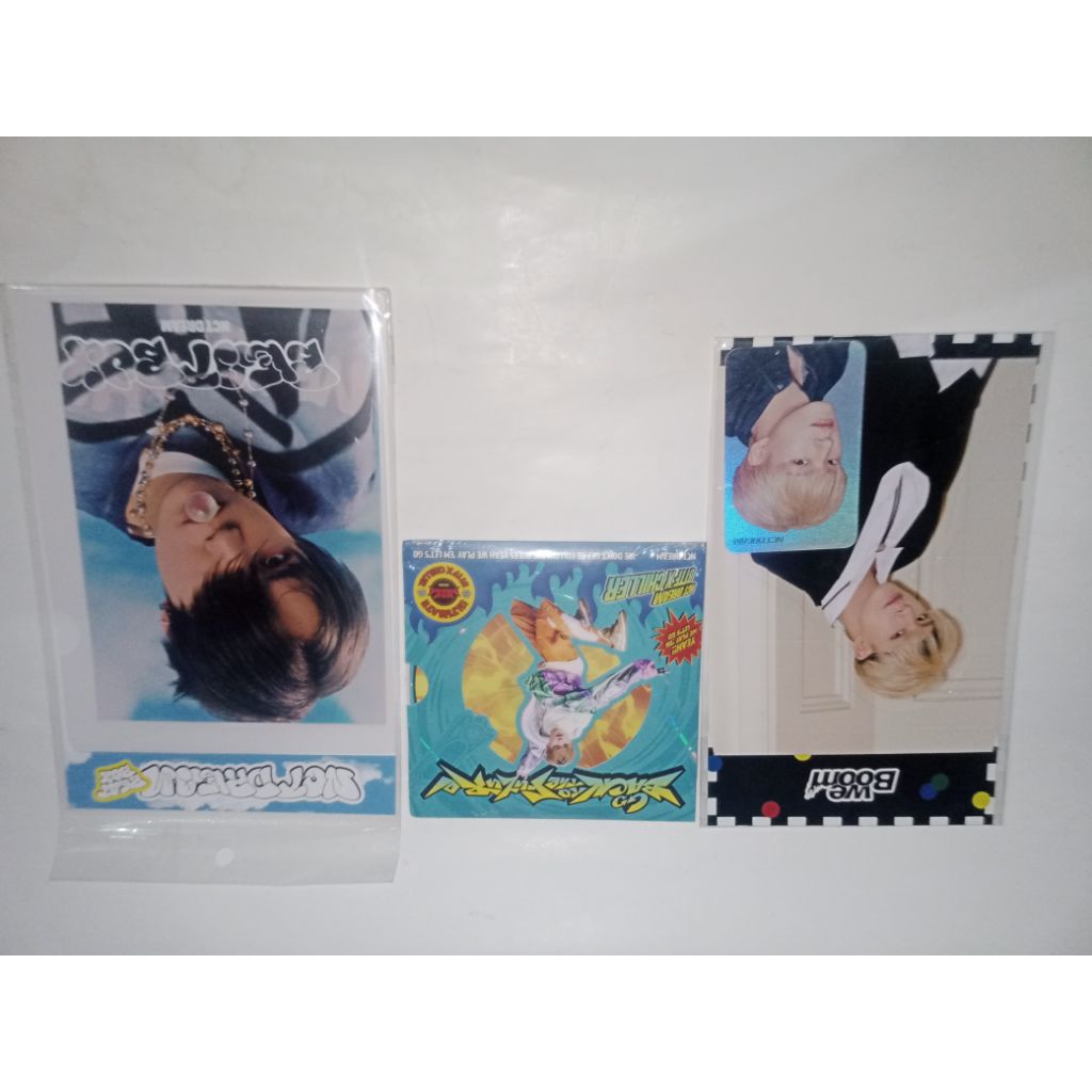 (SEALED) JENO HOLOGRAM STANDEE WE BOOM CHENLE HOLOGRAM POSTCARD BEATBOX MAHKOTA DIGIPACK CHENLE