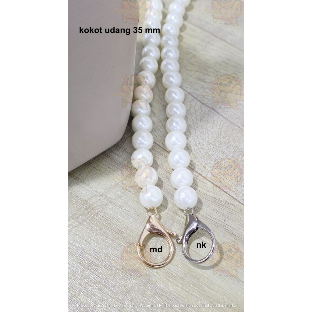 GUNCI/ Tali Tas Mutiara 16-15 Premium Pendek Import /PCS