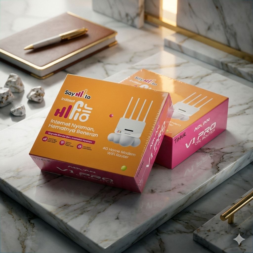 [PROMO] Modem Router Wifi Portabel Premium Set Indosat HiFi Air 4G Advan V1 Pro 50Gb