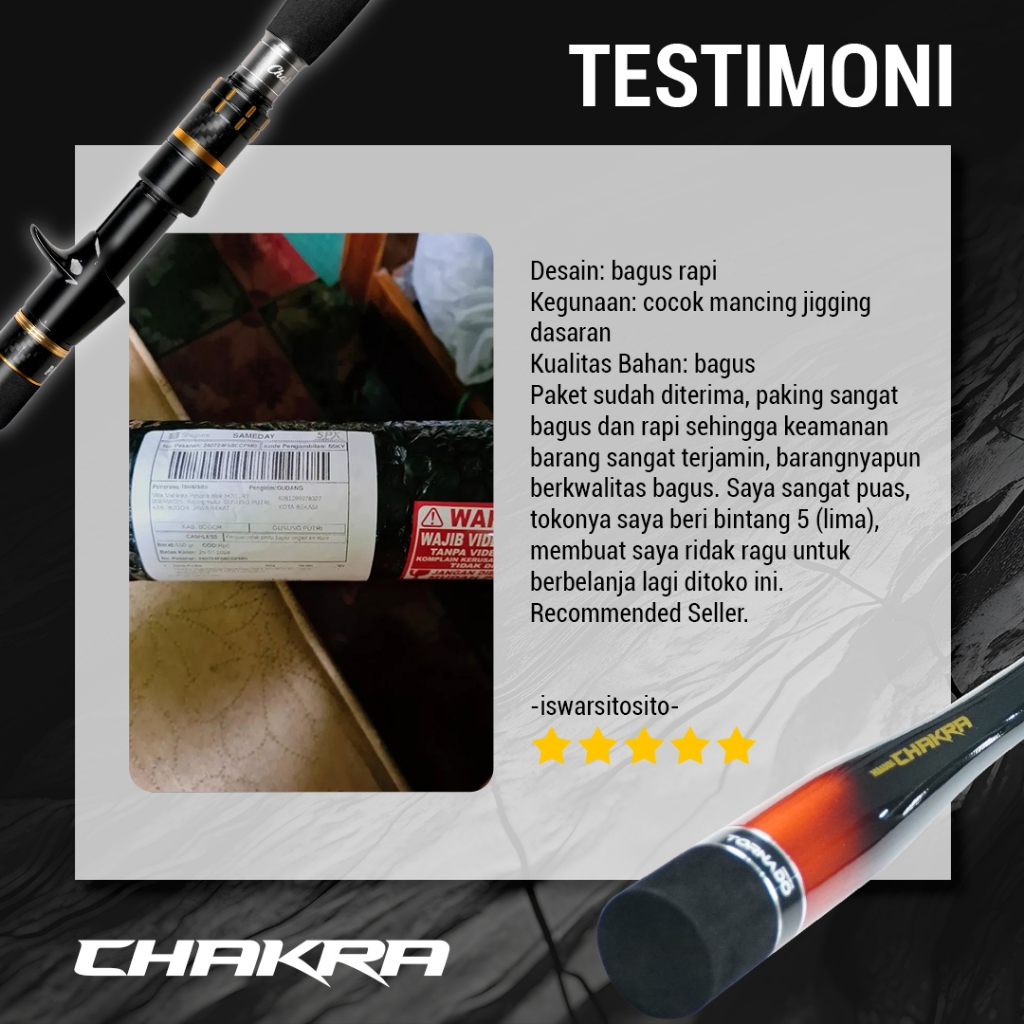 Paradise Joran Pancing Paradise Chakra Jigging Mancing Dasaran Laut PE 26 180Cm Joran Pancingan Butt