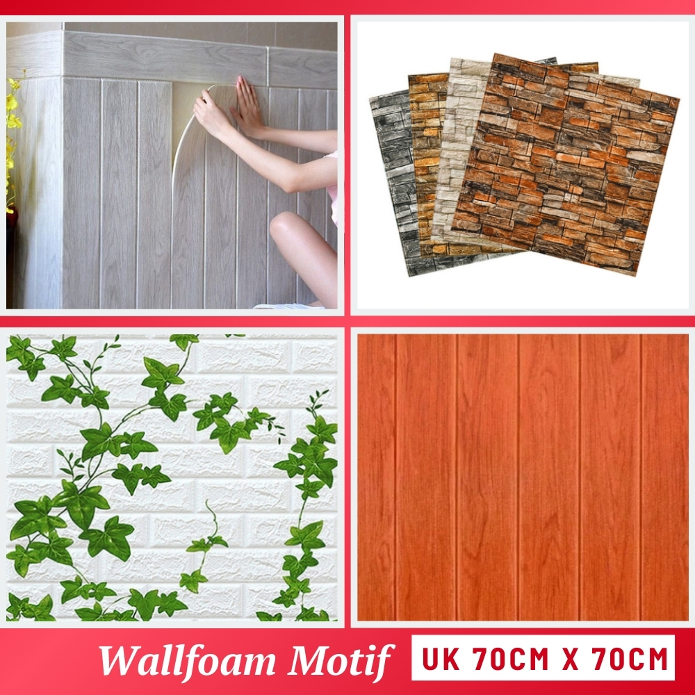 Bata Foam Kayu Wallfoam Motif Kayu WallFoam Dinding Lembab