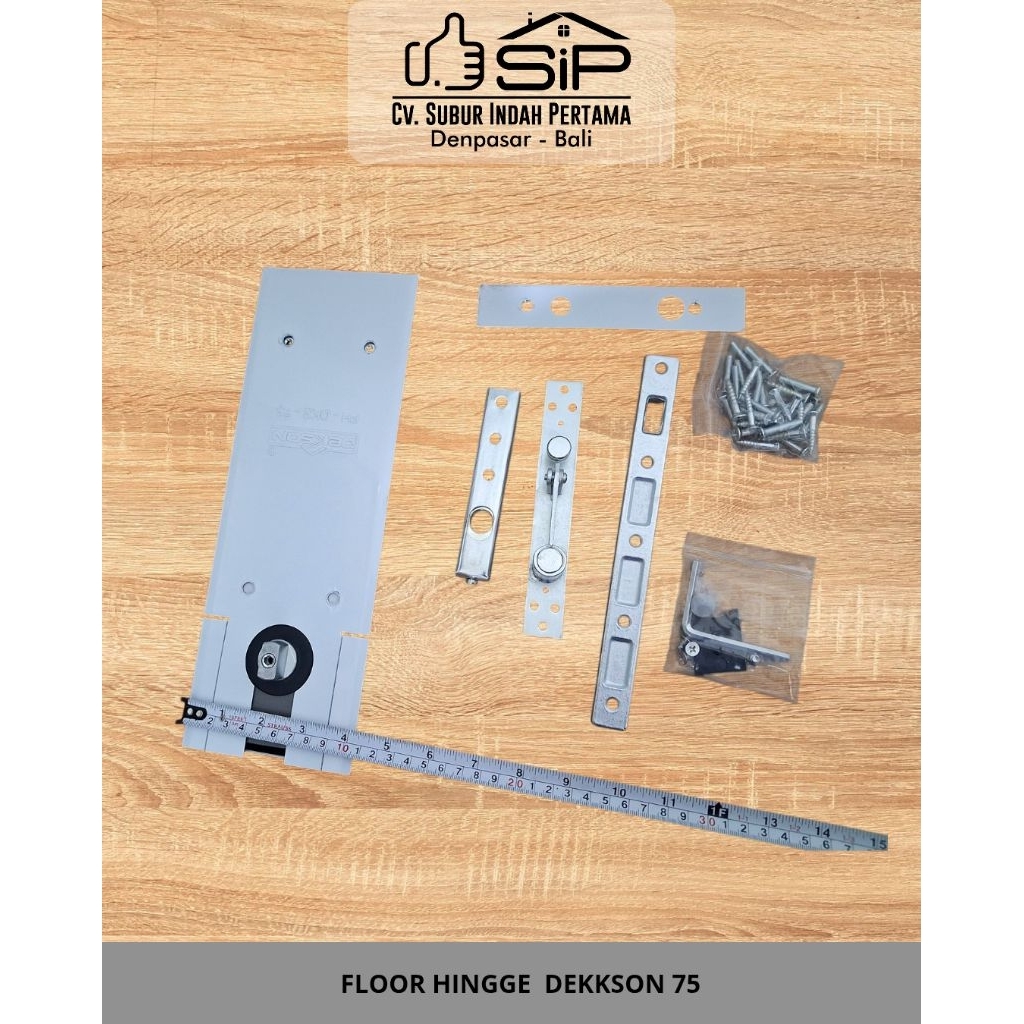 ENGSEL LANTAI UNTUK PINTU KACA MEREK DEKKSON/FLOOR HINGE DEKKSON 75