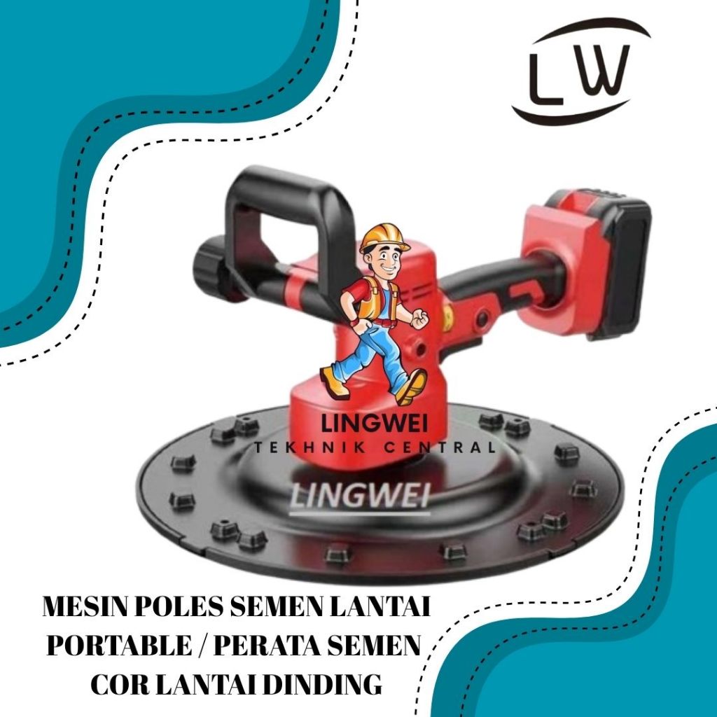 MESIN POLES SEMEN LANTAI PORTABLE / PERATA SEMEN COR LANTAI DINDING