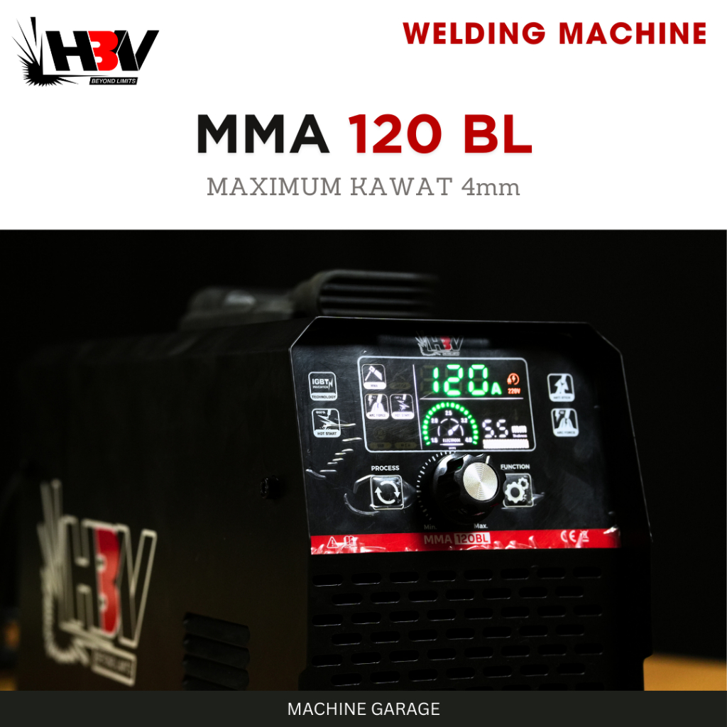 Mesin Las MMA 120 BL HBV stick welding machine