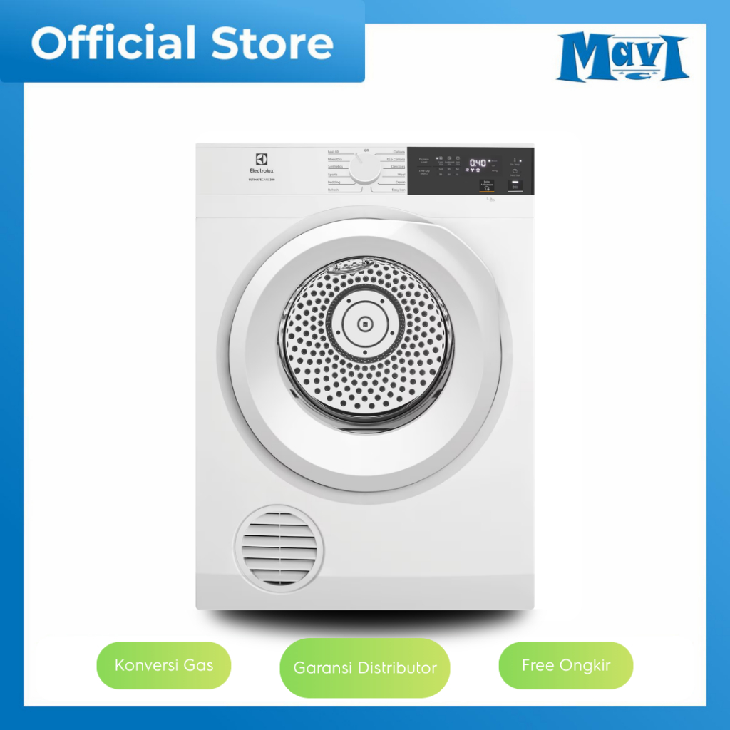 Electrolux mesin pengering pakaian laundry konversi gas 9kg