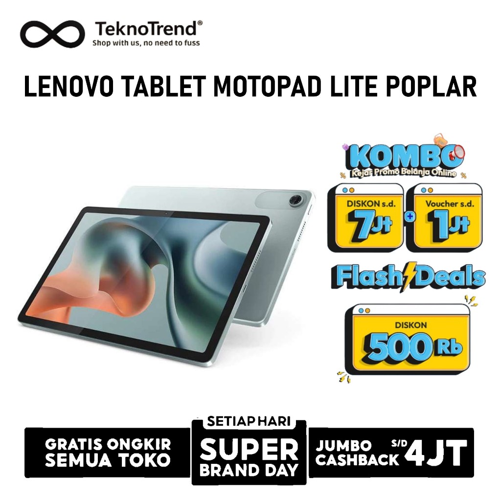 LENOVO TABLET MOTOPAD LITE POPLAR ZAGK0000ID HELIO-G85/4GB/128GB/TS 10.2 IPS/SKY GREY