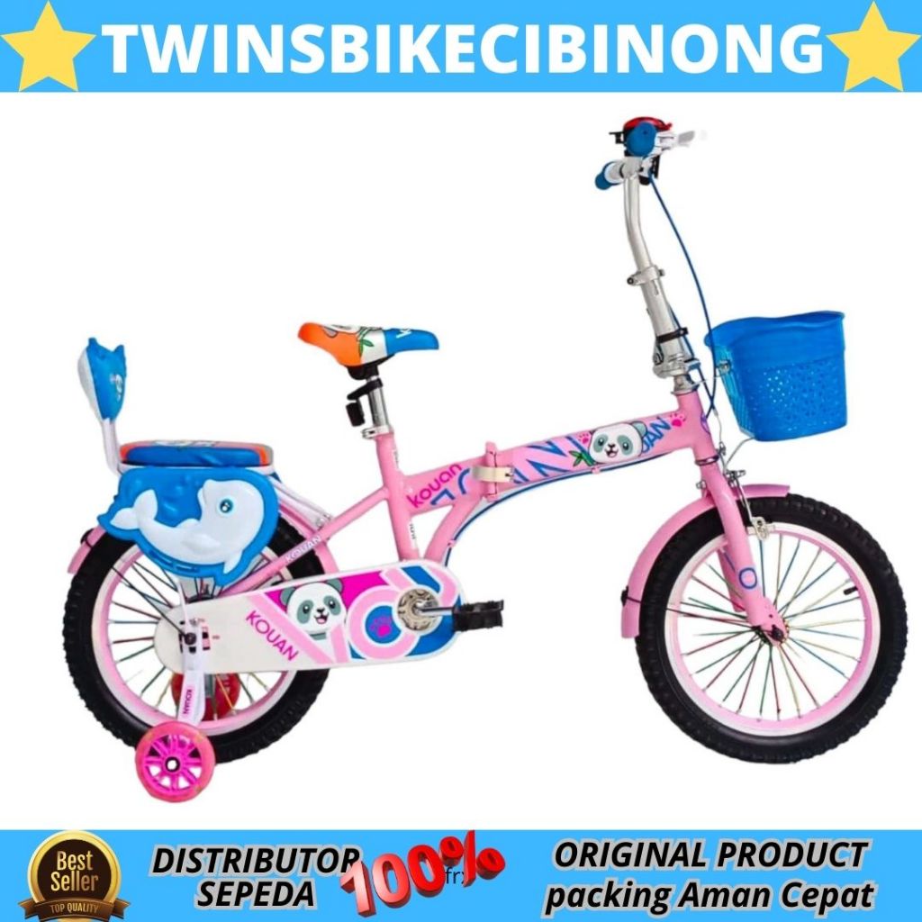 Sepeda Lipat 16 Kouan Lumba Keranjang