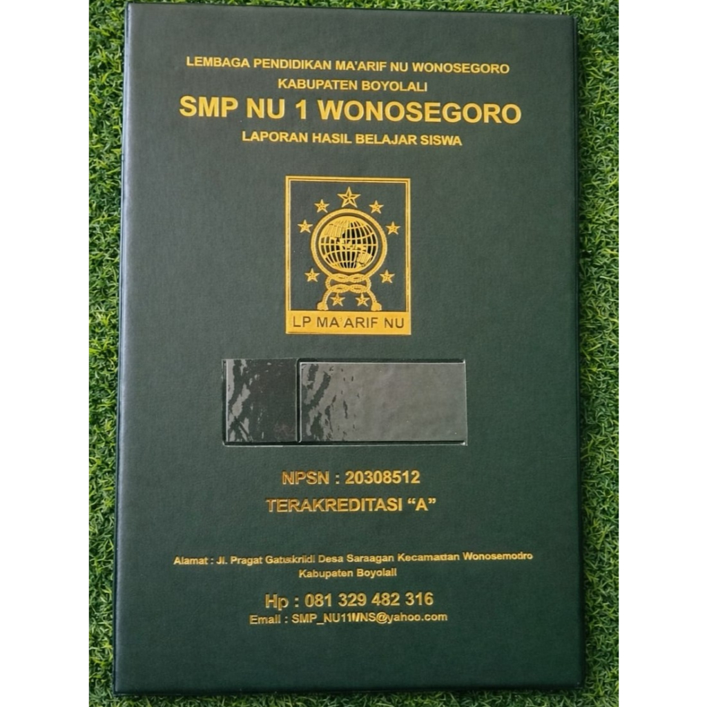 Map Raport Sekolah Emboss Emas Premium | Sampul Raport SD SMP SMA Bahan Tebal