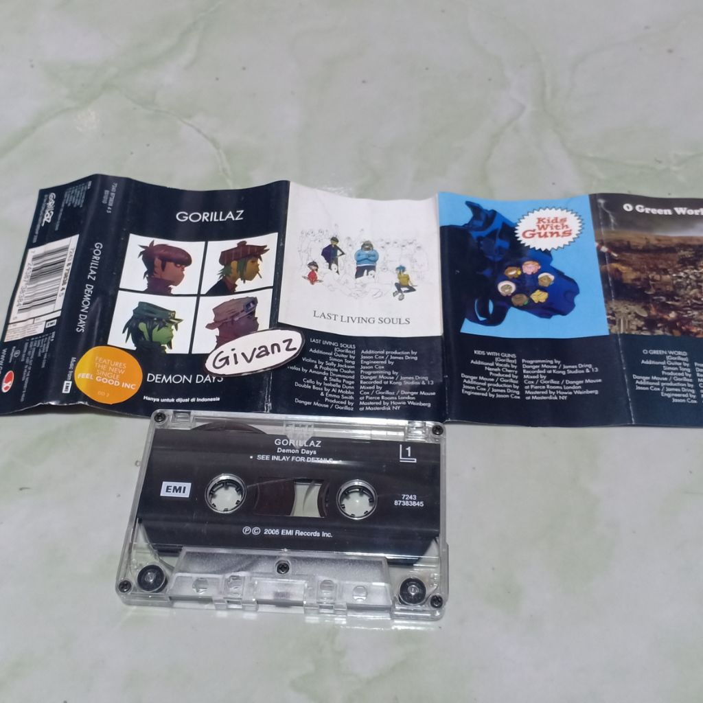 kaset pita GORILLAZ - Demon Days