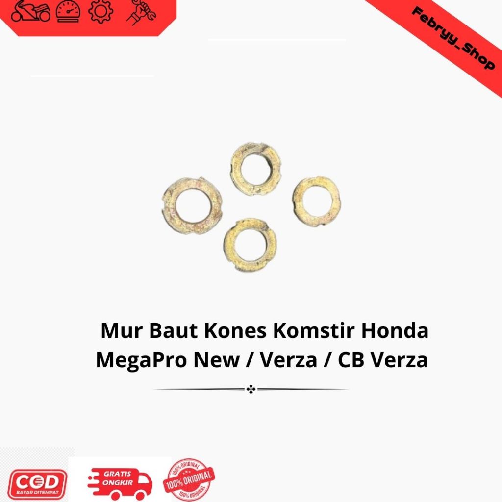 Mur baut kones komstir Megapro New, Verza cb verza Original copotan motor